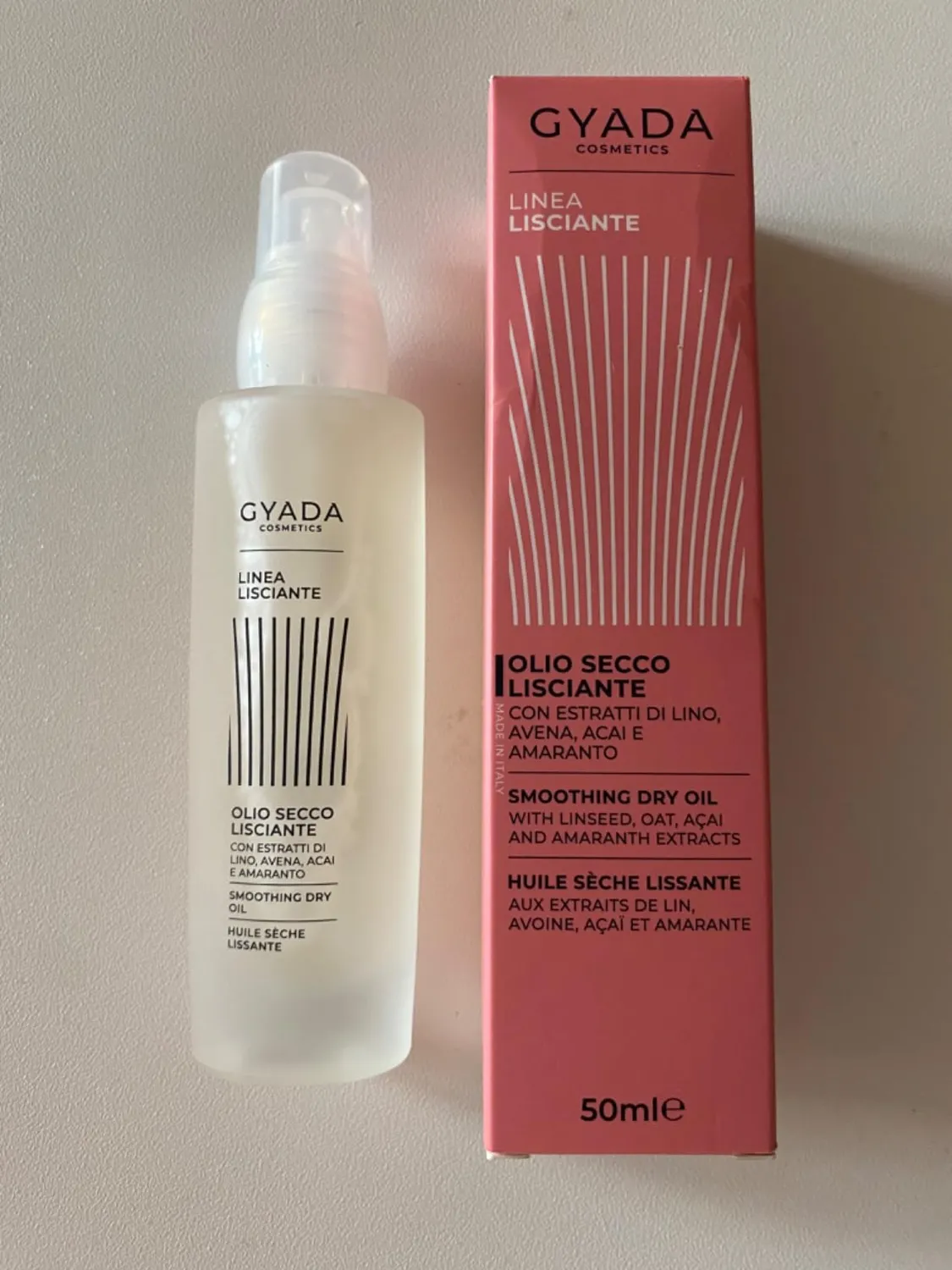 Gyada Lisciante olio secco capelli 50 ml anticrespo leggero