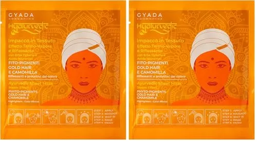 Gyada Hyalurvedic Gold Hair maschera cuffia 60 ml capelli biondi