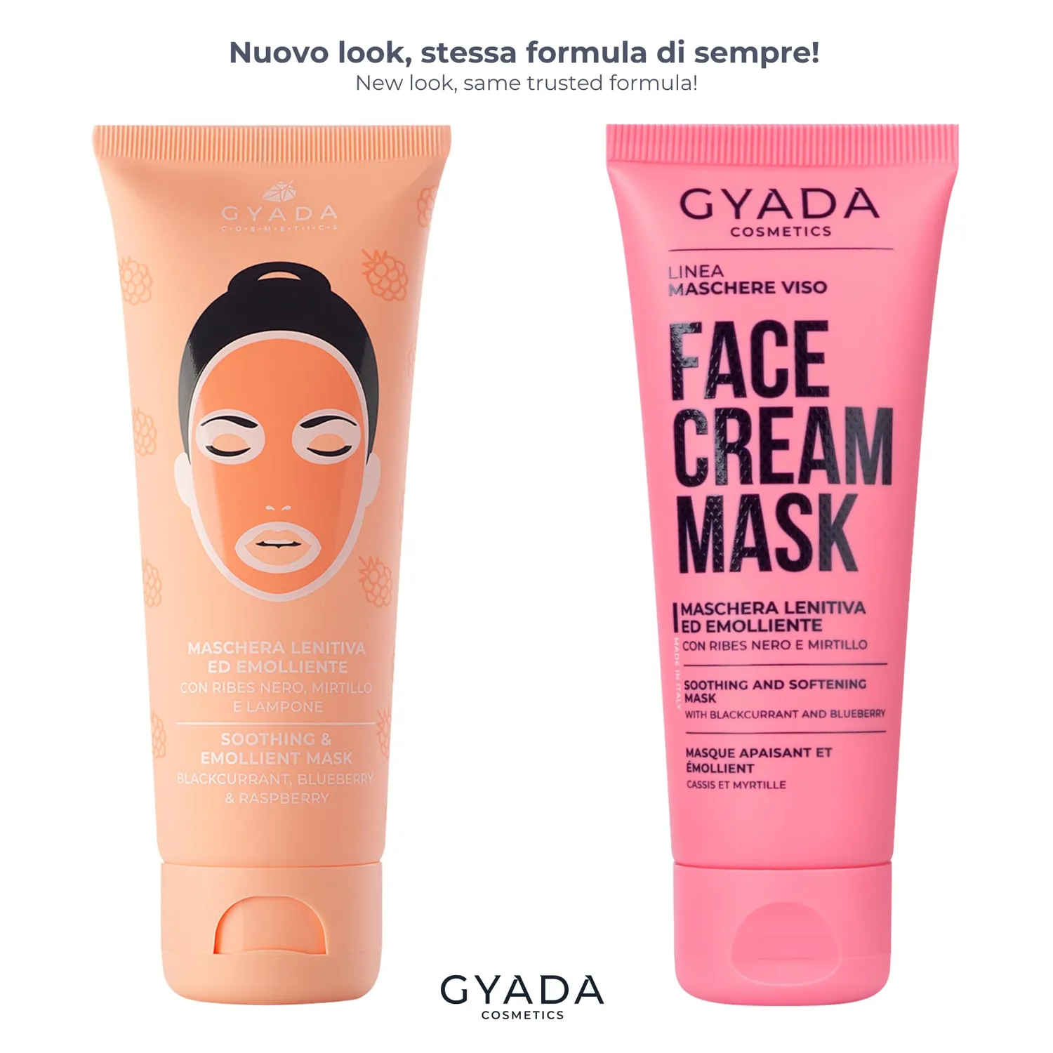 Gyada Cosmetics Maschera Viso Lenitiva ed Emolliente 75 ml pelli secche