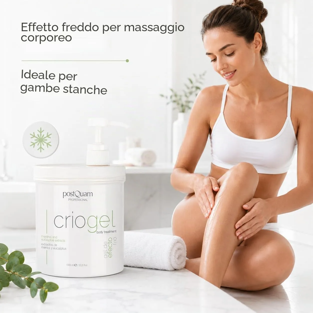Postquam Body Sculpt criogel corpo 1000ml effetto freddo gambe