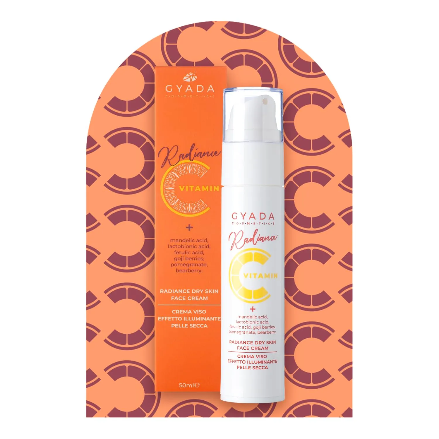 Gyada Radiance Vitamin C Crema Viso Pelli Secche 50 ml