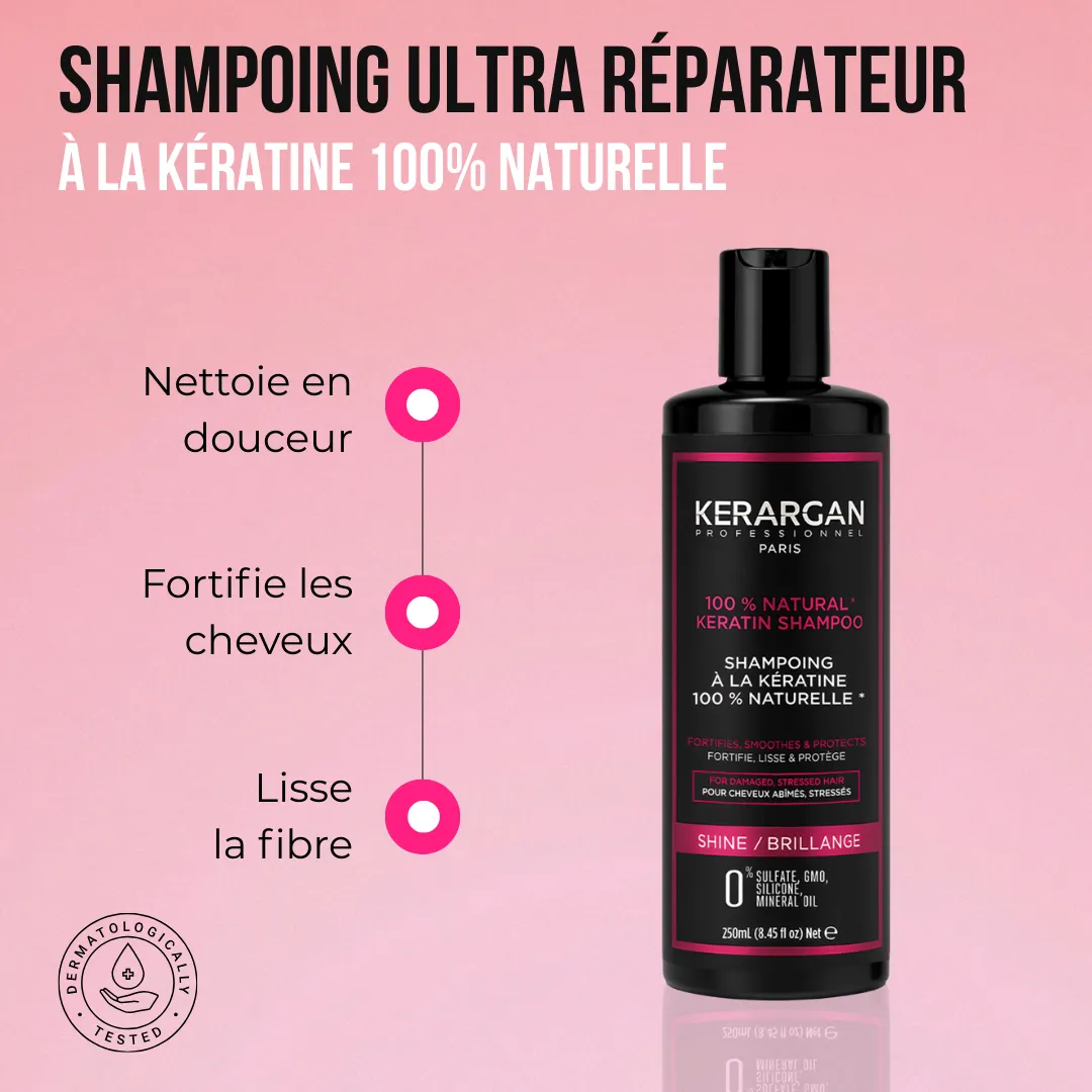 Kerargan Keratina Shampoo Ultra Riparatore 250 ml senza solfati