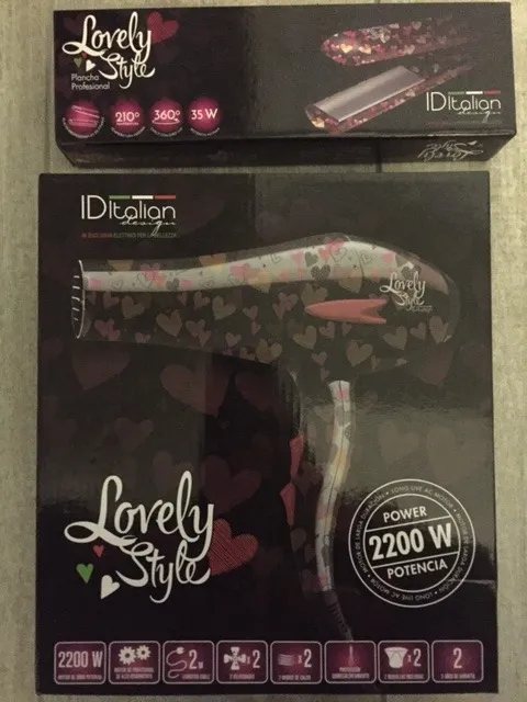 ID Italian Design Lovely Style set phon+piastra cuori