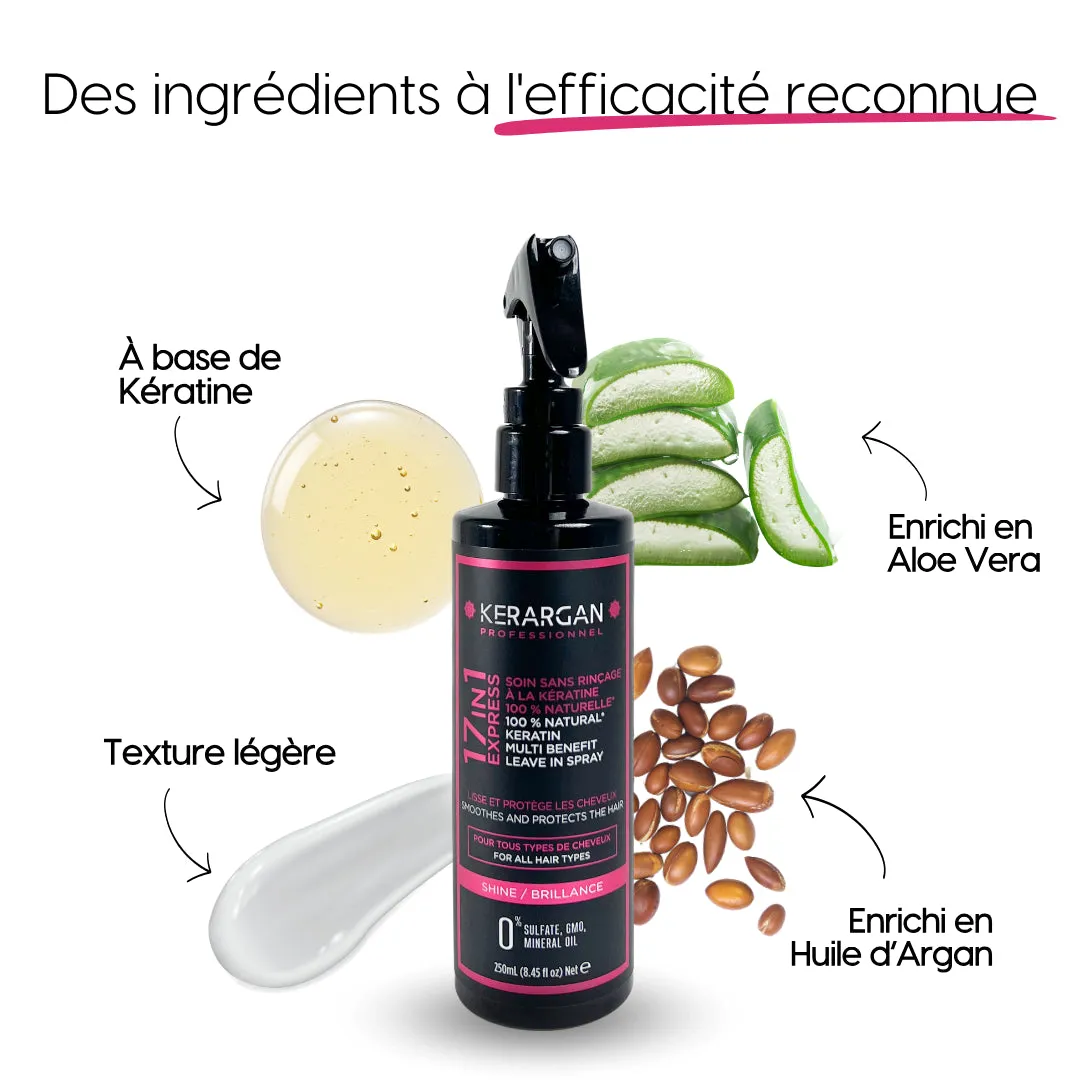 Kerargan Cheratina spray 17 in 1 termoprotettore brillantezza