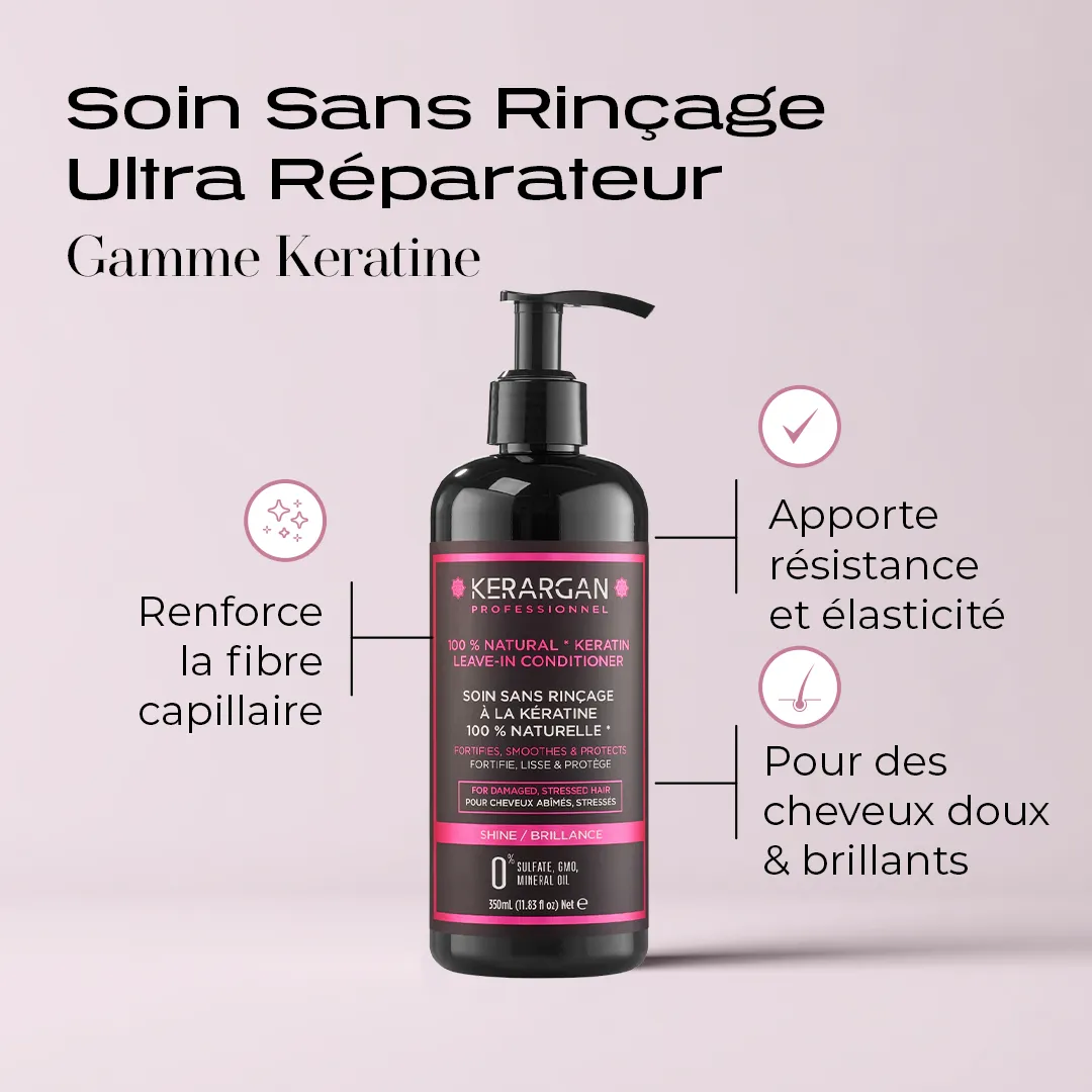 Kerargan Cheratina Spray capelli senza risciacquo 350 ml anticrespo