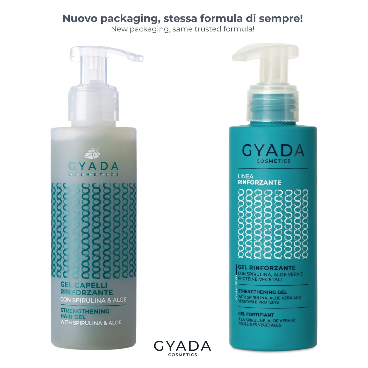 Gyada Spirulina Gel Rinforzante 150 ml anticrespo e definizione