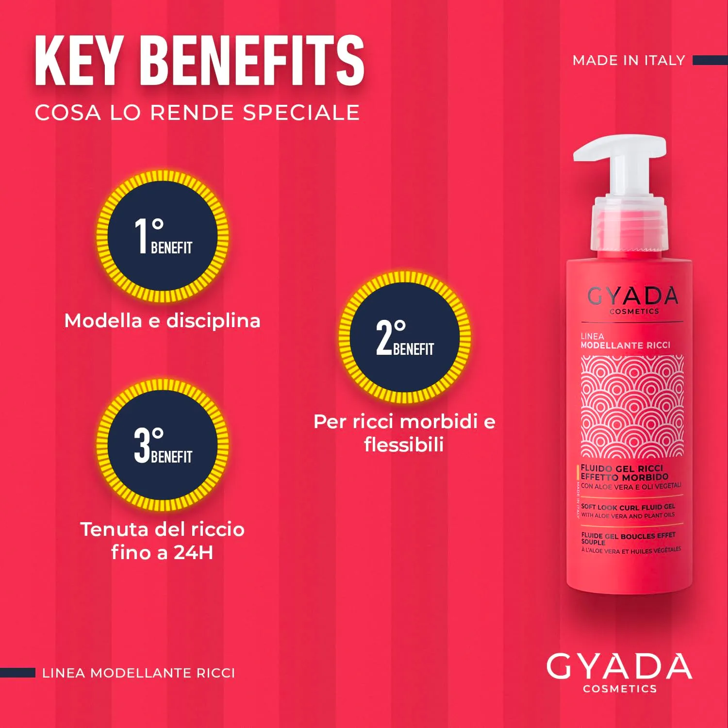 Gyada Modellante Ricci Fluido Gel capelli ricci 150 ml morbido
