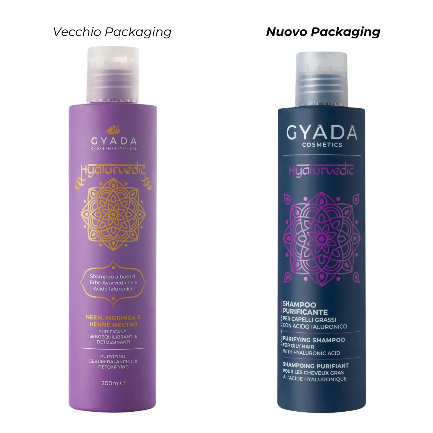 Gyada Hyalurvedic Shampoo Purificante 200 ml Acido Ialuronico