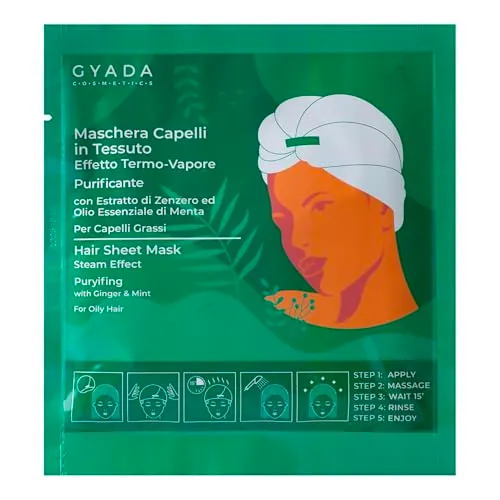 Gyada Maschera Capelli in Cuffia Purificante 60 ml menta