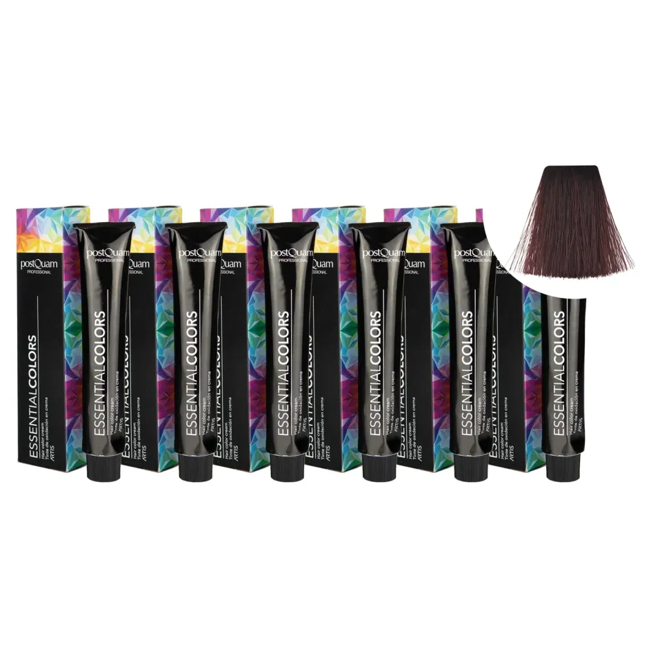 PostQuam Tinta Capelli 5.56 Castano Bordeaux Pack 6