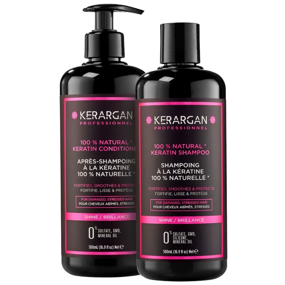 Kerargan Kit Cheratina kit shampoo + balsamo 2x500 ml lisciante