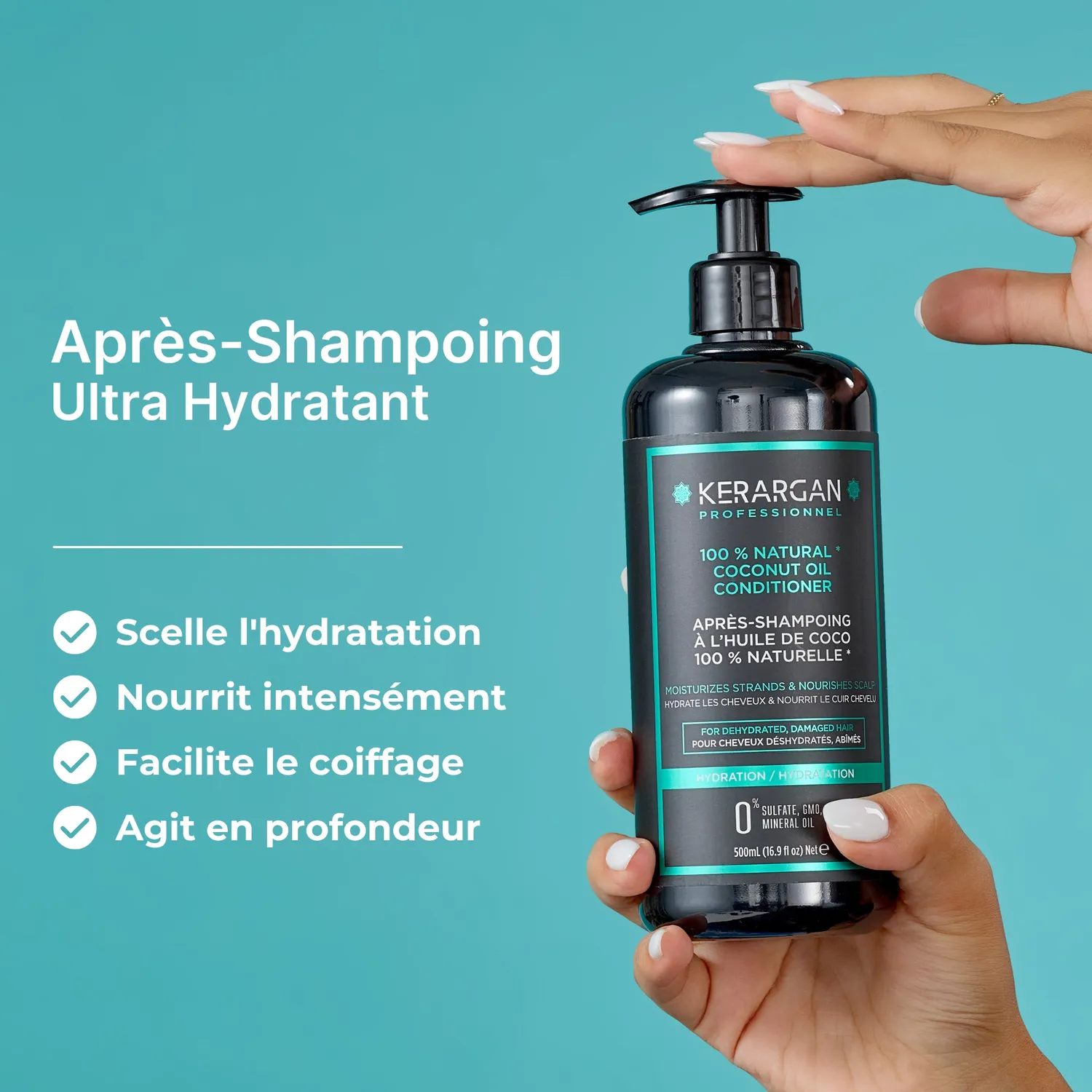 Kerargan Coco balsamo capelli 500 ml districante idratante