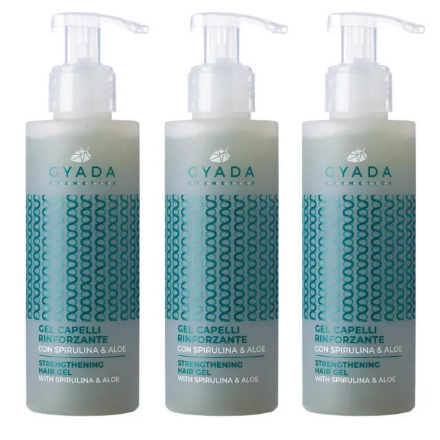Gyada Rinforzante Spirulina gel capelli 3x150 ml anticrespo