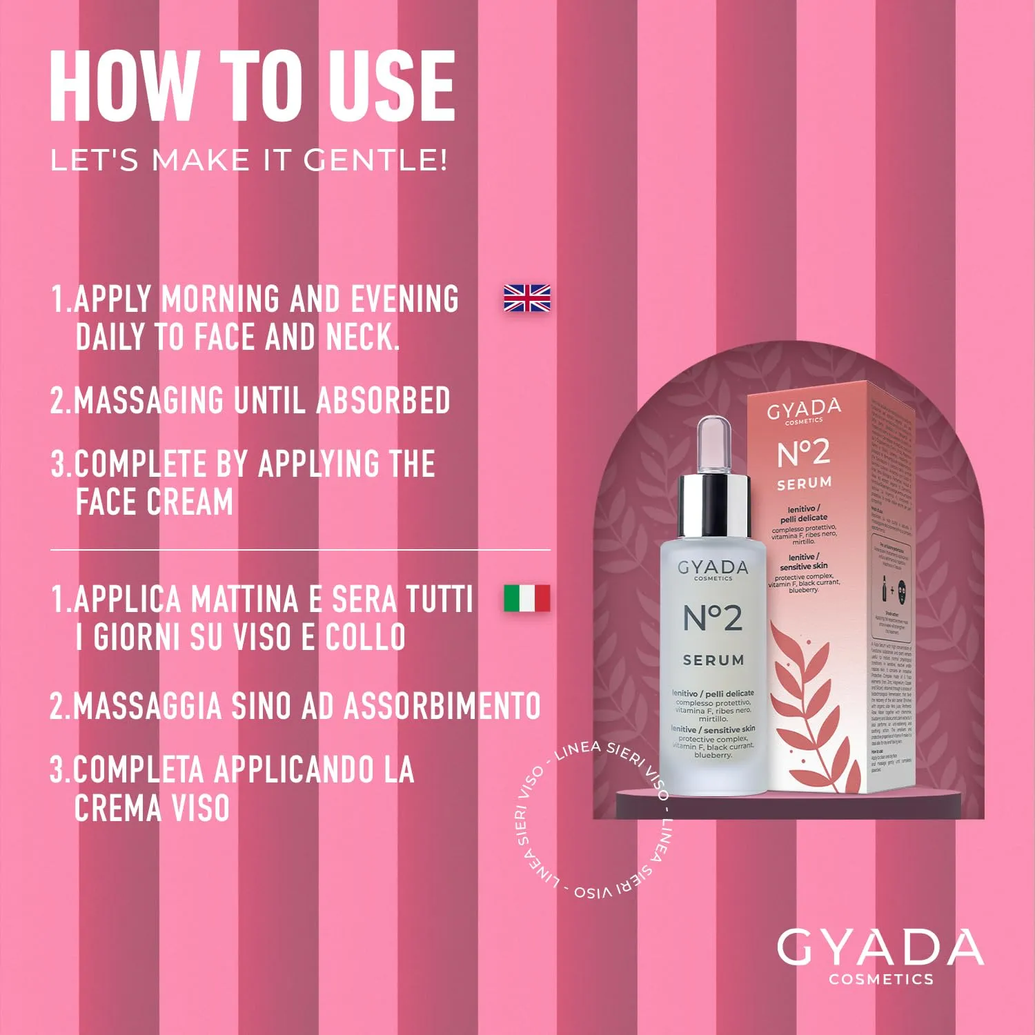 Gyada Cosmetics Sieri Viso N.2 siero viso 30ml lenitivo