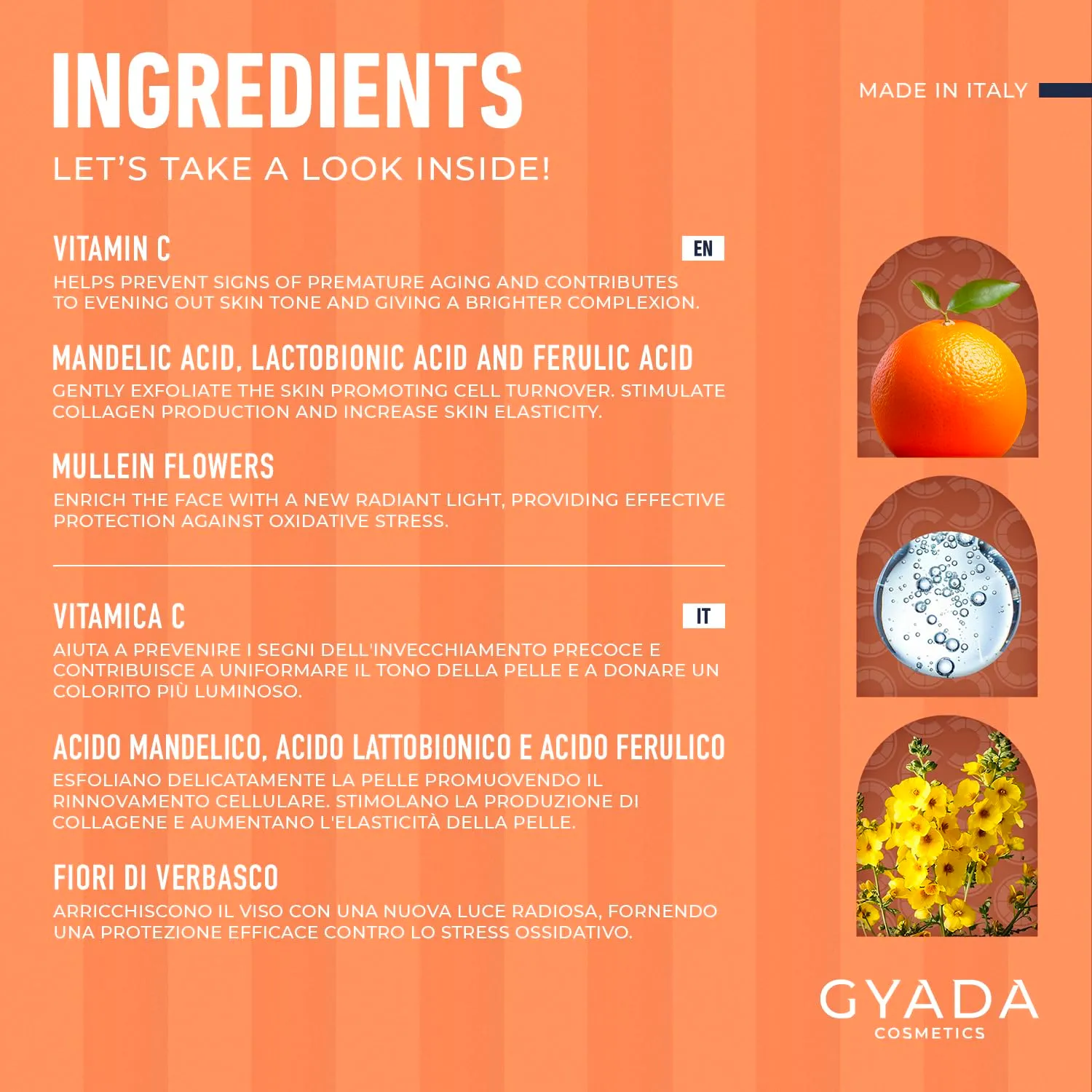 Gyada Radiance Face Toner Tonico Viso 150 ml Vitamina C