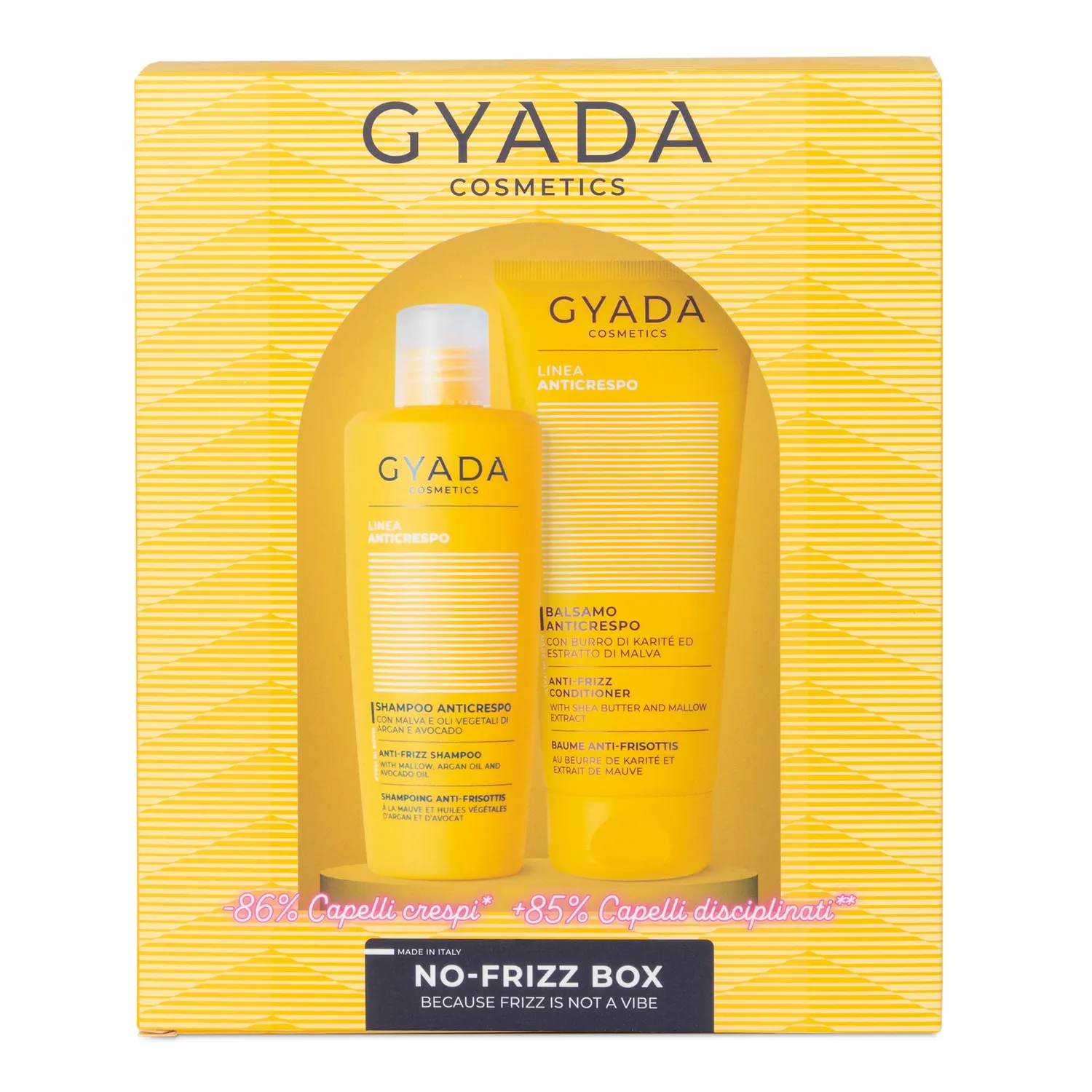 Gyada Modellante Ricci Curl Care Box Shampoo Balsamo 2 pezzi