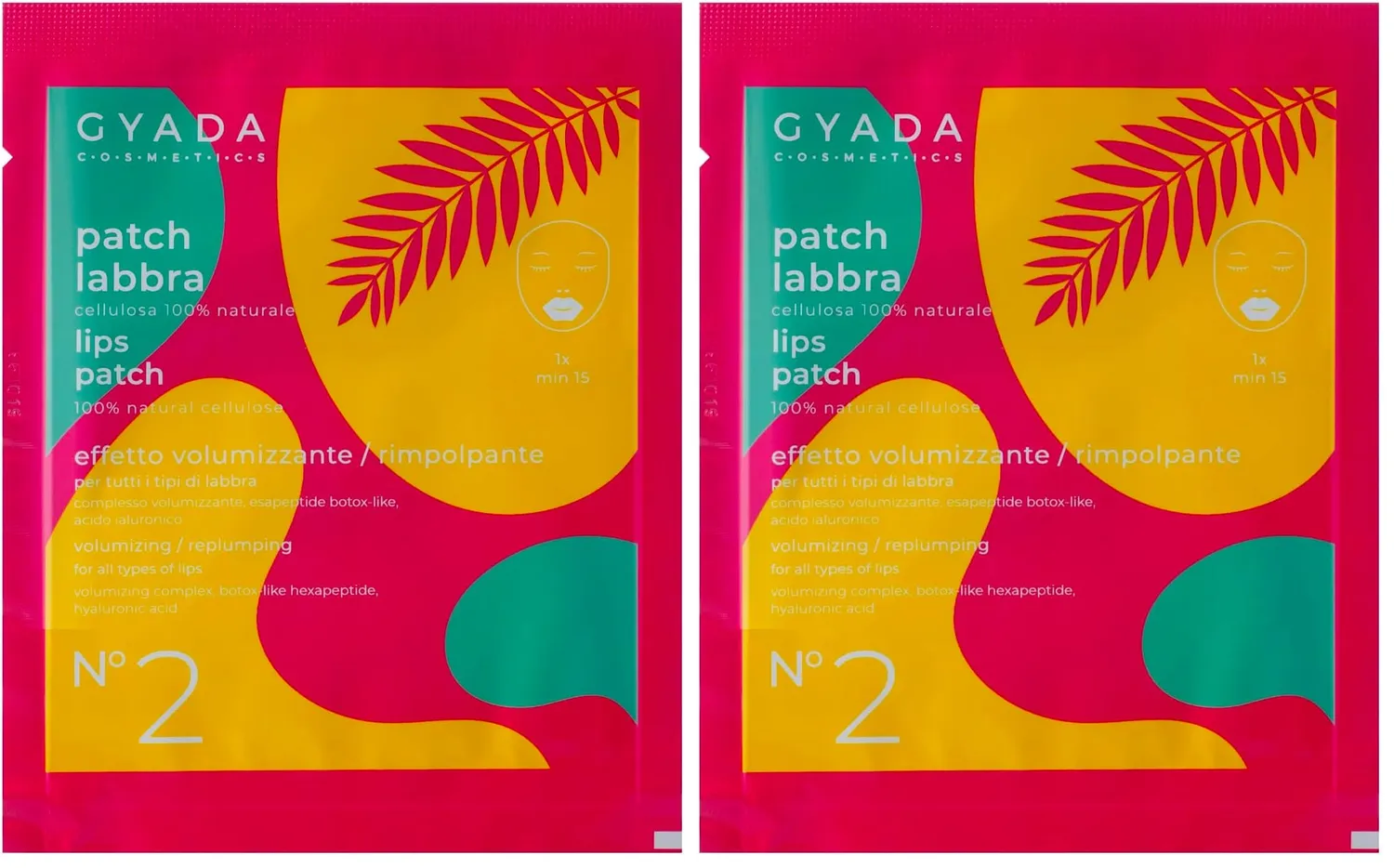 Gyada Cosmetics Patch Labbra Volumizzante patch 5 ml acido ialuronico