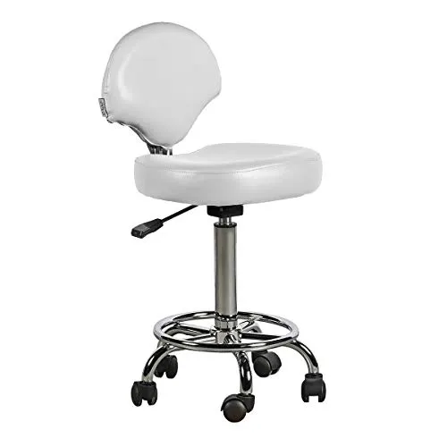 Postquam Italian Design Ferrara sgabello parrucchiere bianco regolabile