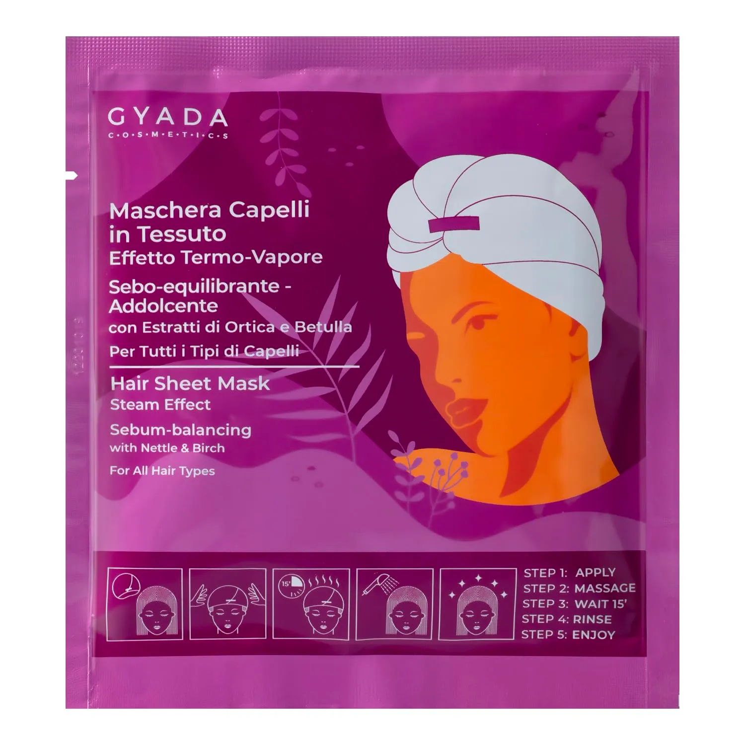 Gyada Fruit & Walnut maschera capelli cuffia 60 ml colore
