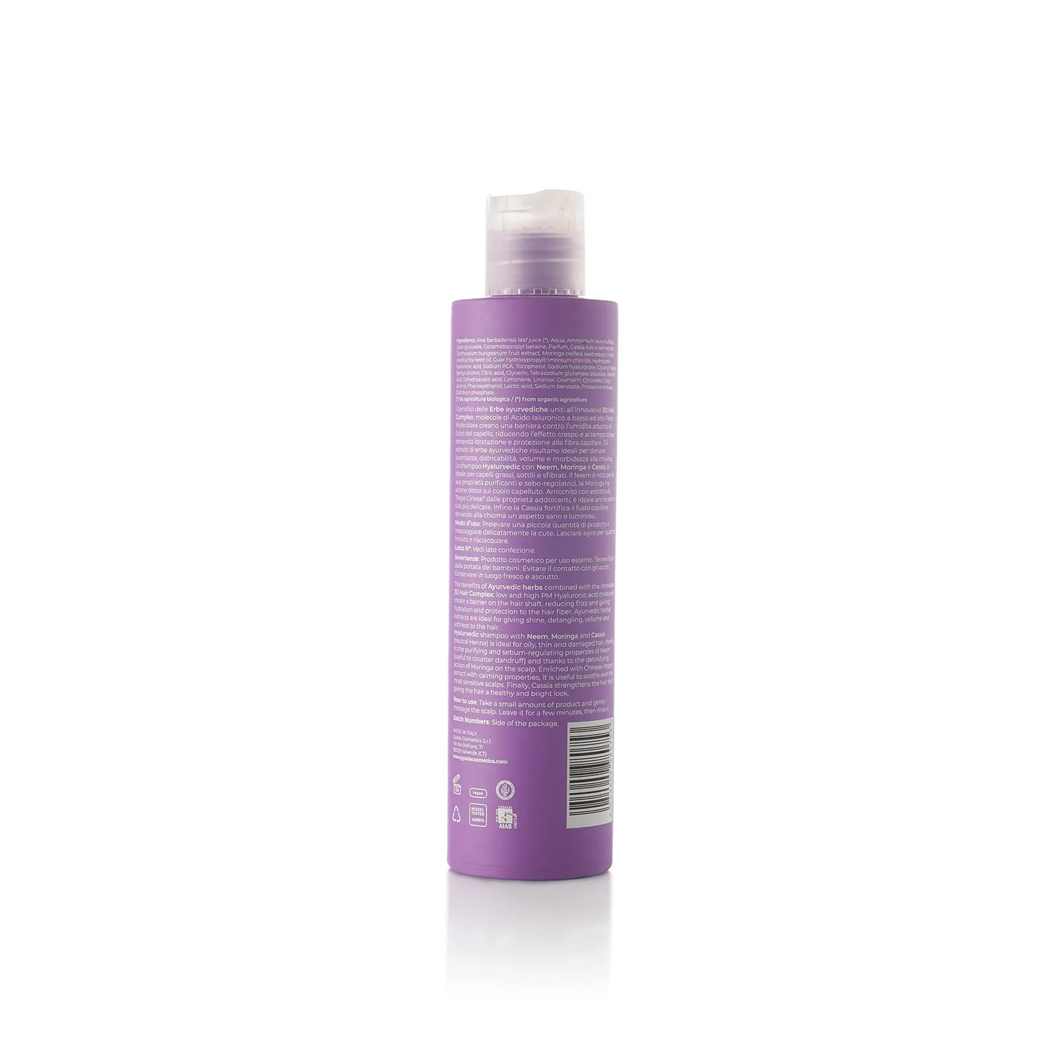 Gyada Hyalurvedic Shampoo Purificante 200 ml Acido Ialuronico