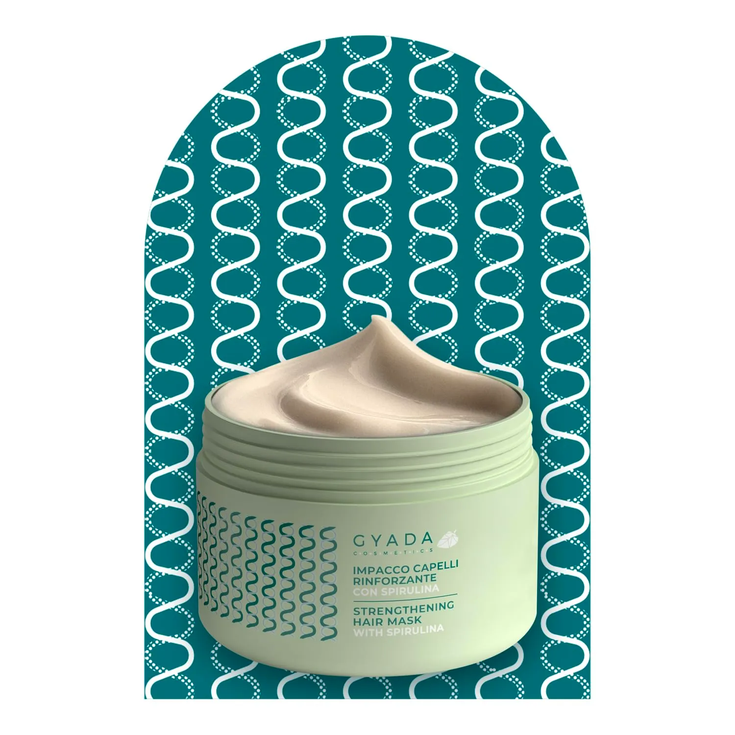 Gyada Spirulina kit capelli 3 pezzi ricci rinforzante
