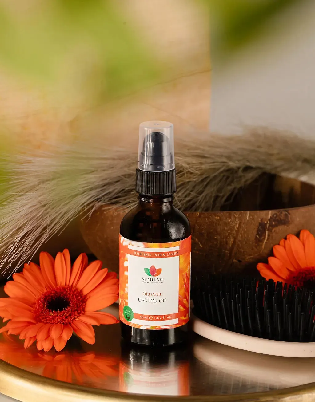 Sumilayi olio di ricino biologico 50 ml nutriente