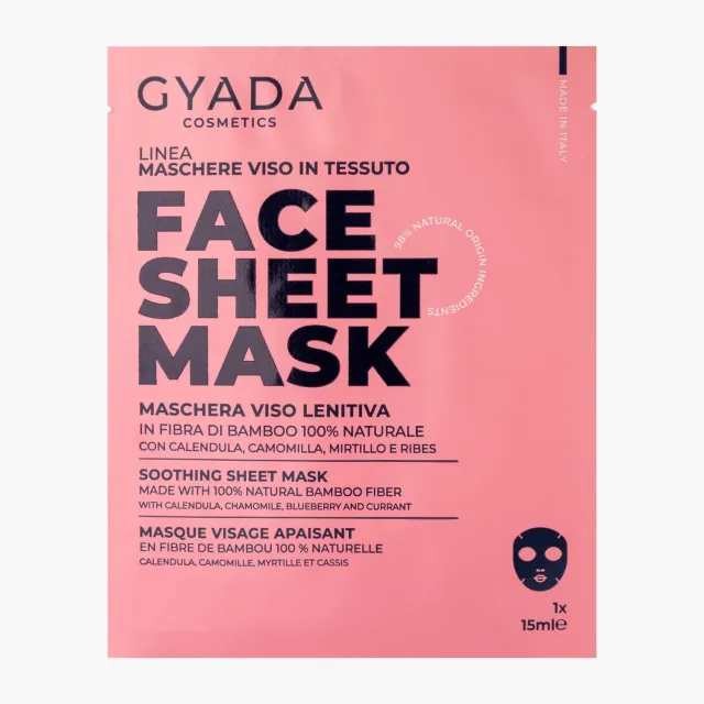 Gyada Maschera Viso in Tessuto Lenitiva Pelli Sensibili 15 ml