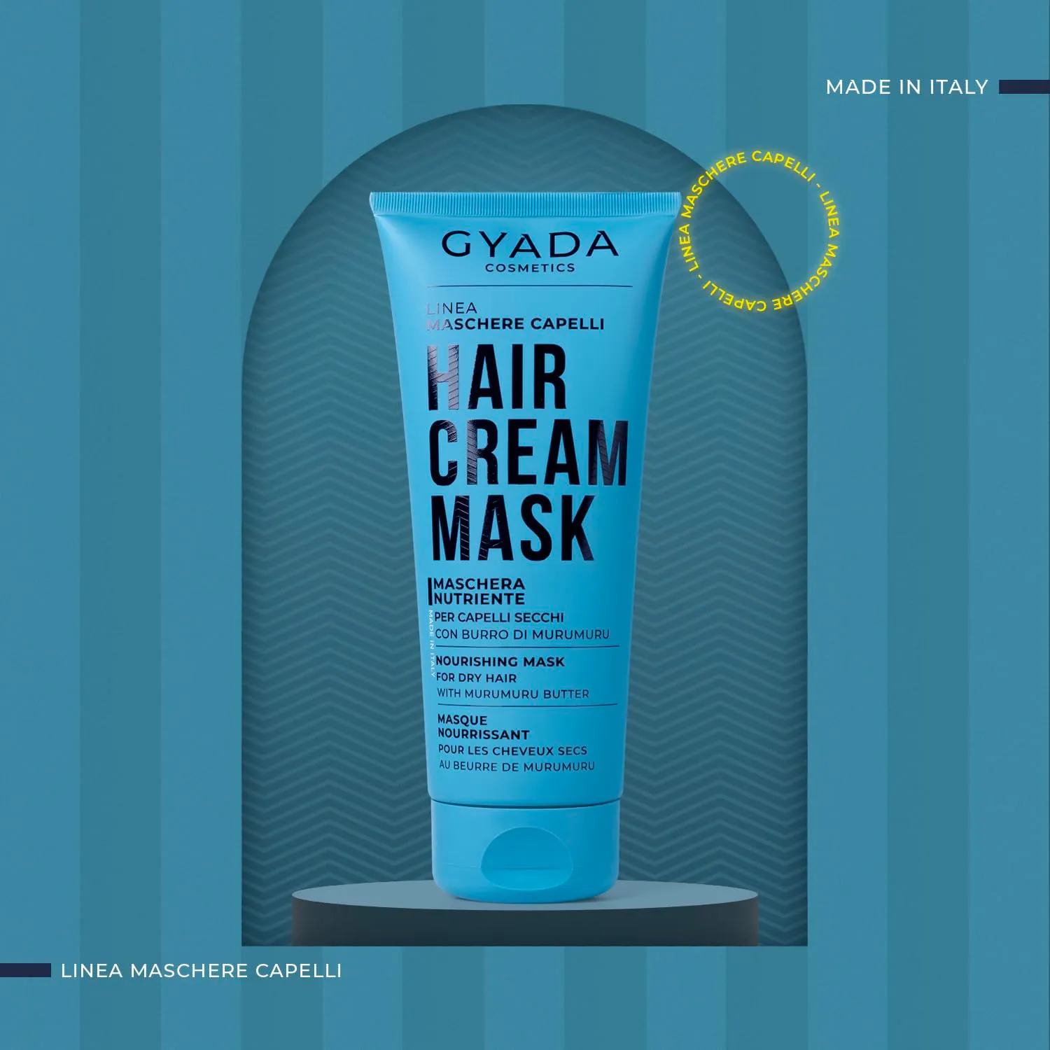 Gyada Cosmetics Maschera Capelli Nutriente e Ristrutturante 200 ml capelli secchi