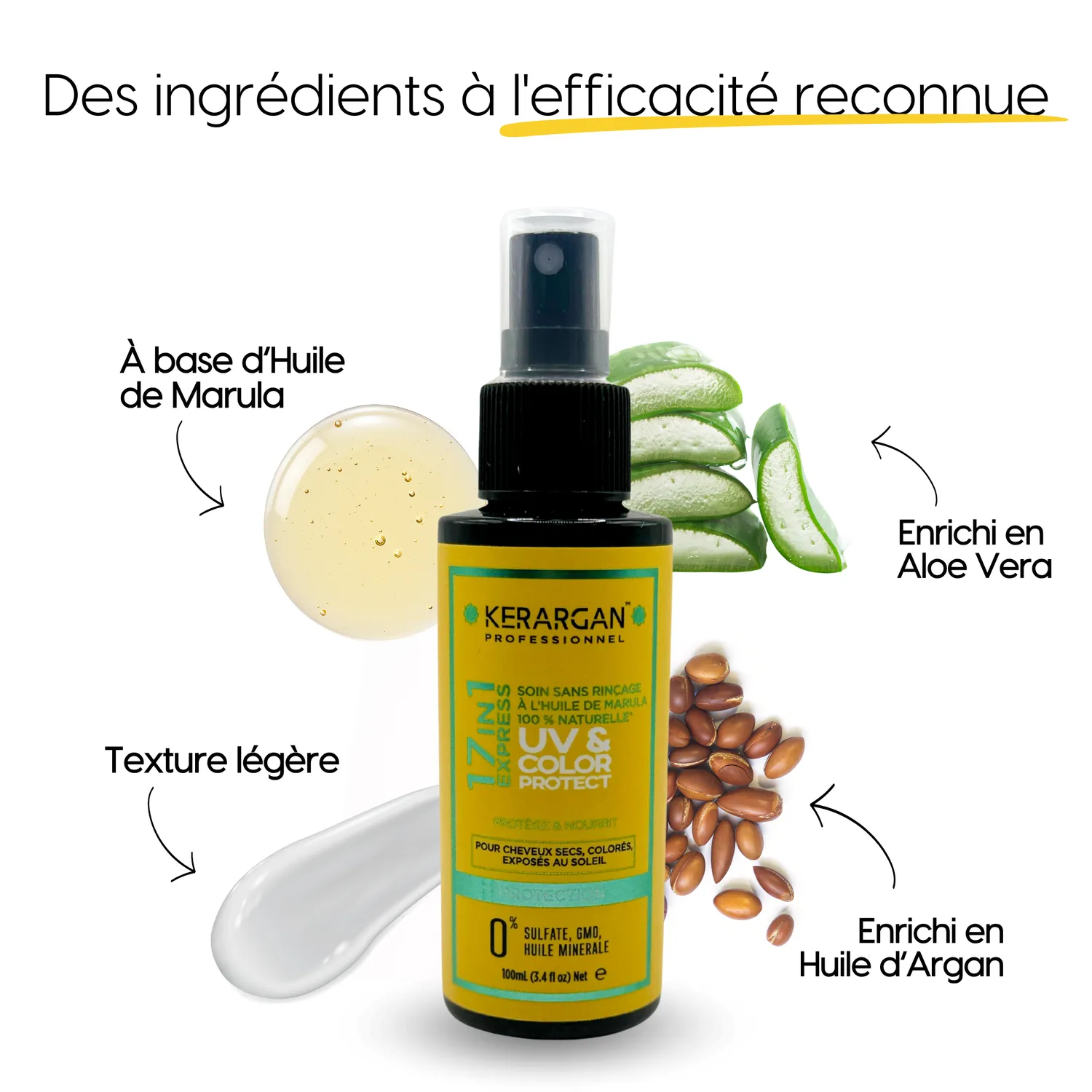 Kerargan Marula UV Spray 17-in-1 100 ml protezione sole