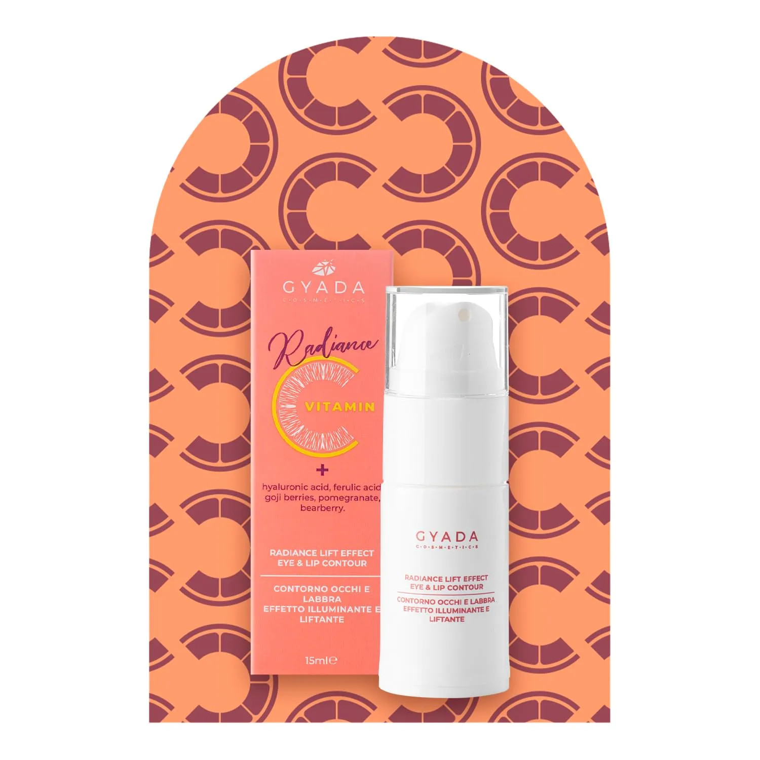 Gyada Radiance Lift Effect contorno occhi labbra vitamina C 15 ml