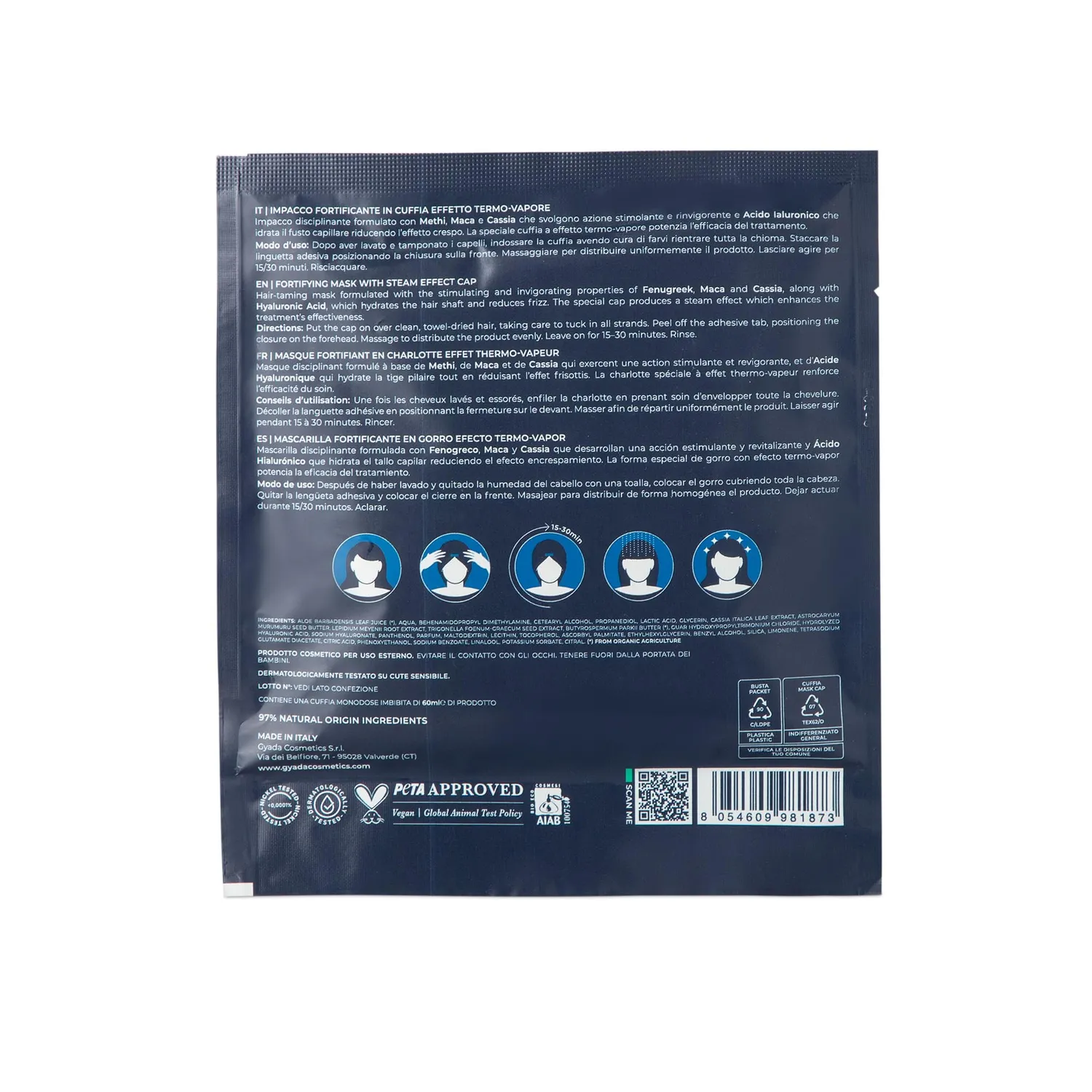 Gyada Hyalurvedic Impacco Cuffia Fortificante 60 ml
