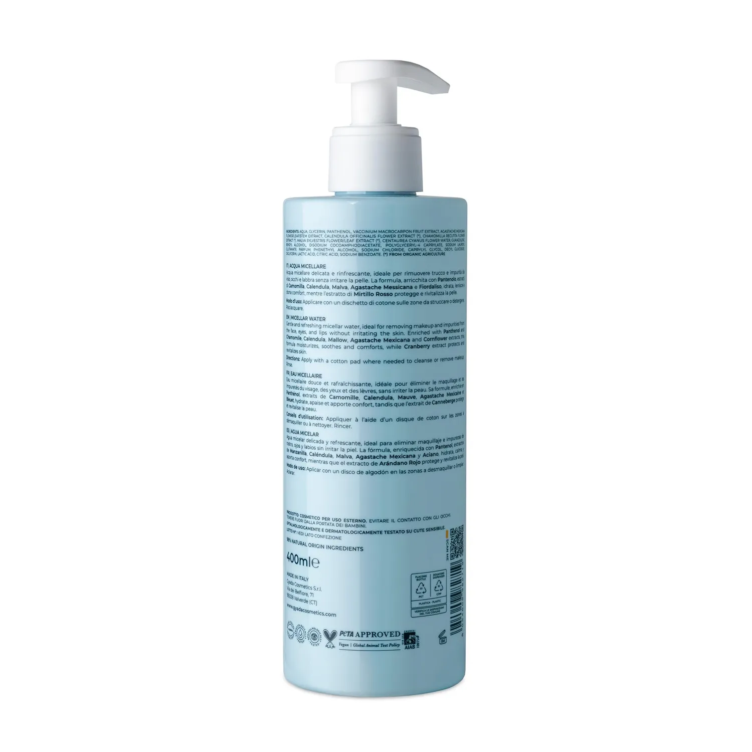Gyada Acqua Micellare pantenolo 400ml camomilla