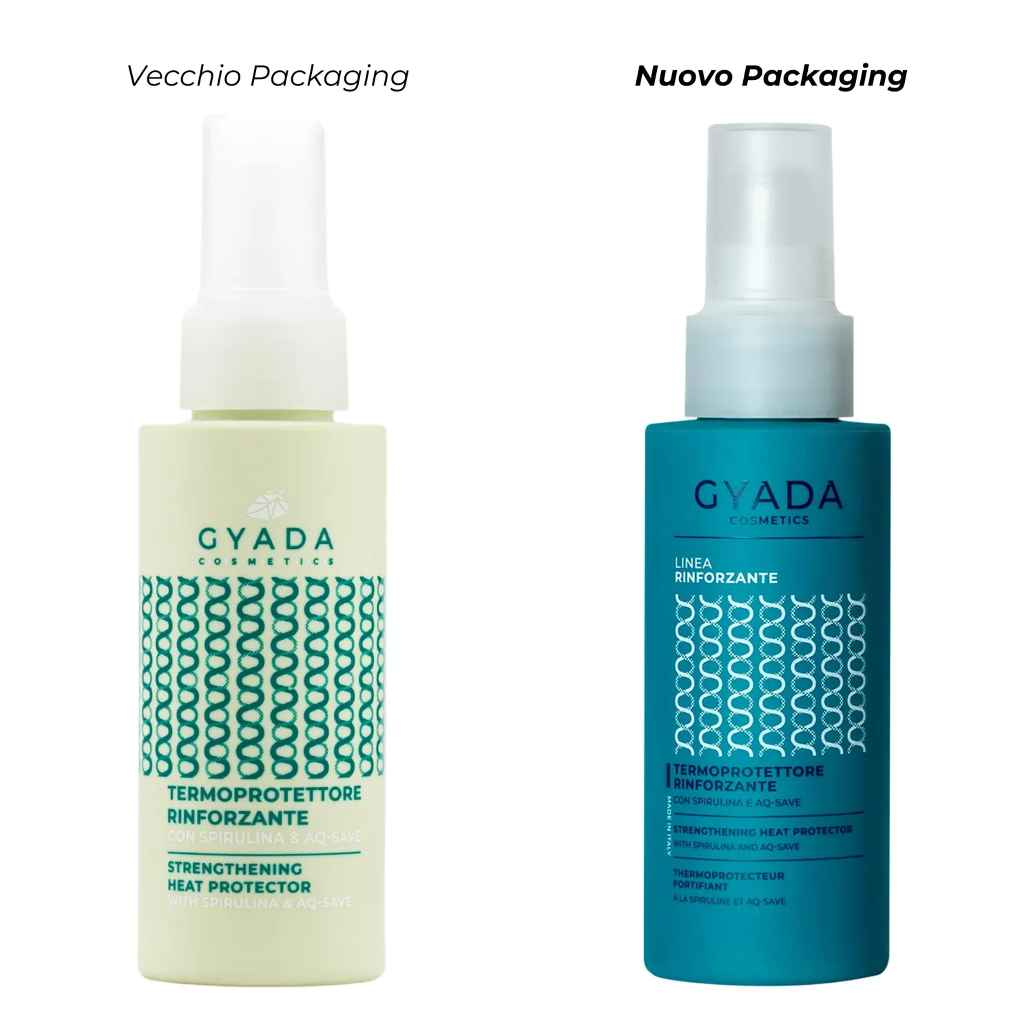Gyada Rinforzante Spirulina termoprotettore capelli 100 ml new pack