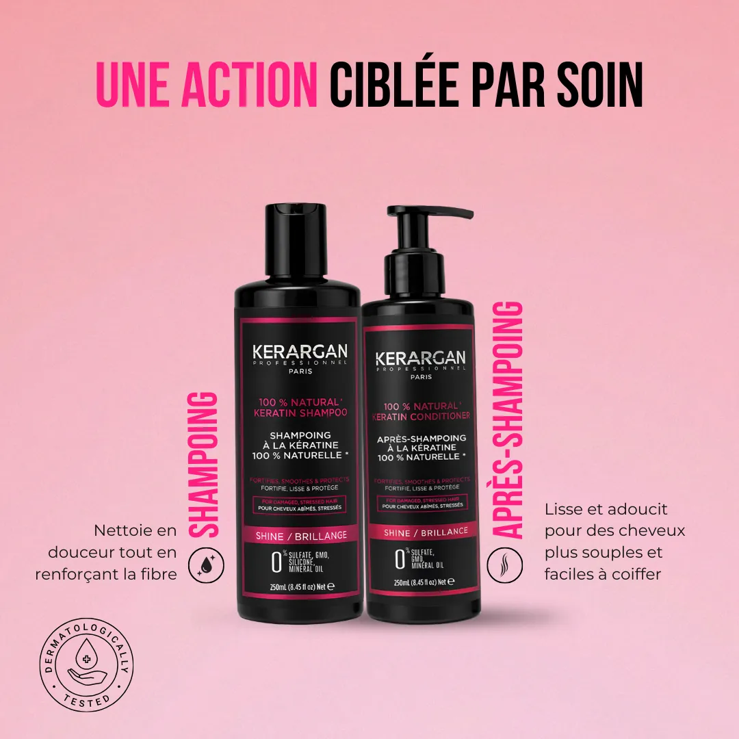 Kerargan Cheratina Duo Kit Capelli 2x250ml Lisciante