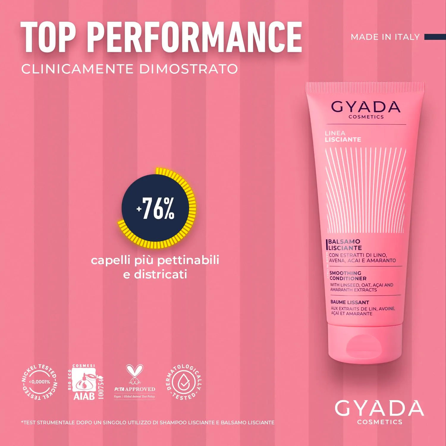 Gyada Lisciante balsamo disciplinante 200 ml capelli lisci setosi