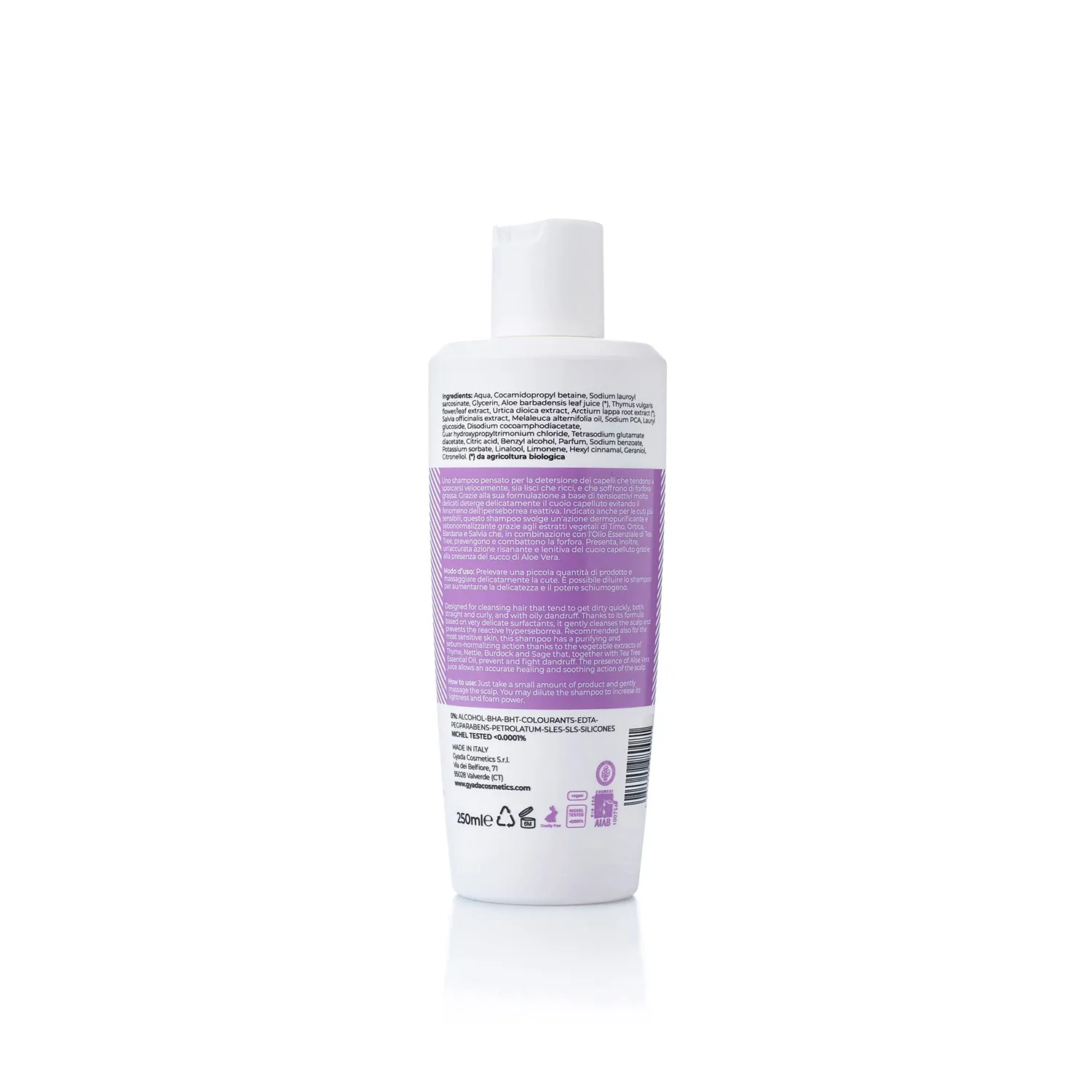 Gyada Cosmetics Purificante Shampoo Antiforfora 250 ml tea tree