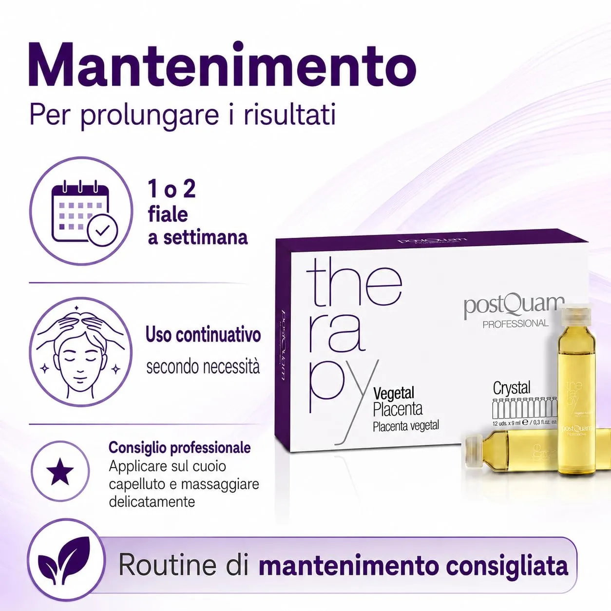 Postquam Placenta Vegetale Fiale Rinforzanti 12x9 ml anticaduta