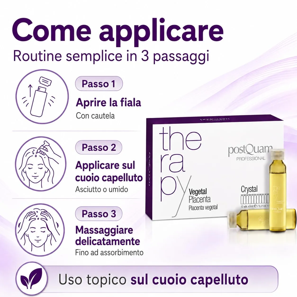 Postquam Placenta Vegetale Fiale Rinforzanti 12x9 ml anticaduta