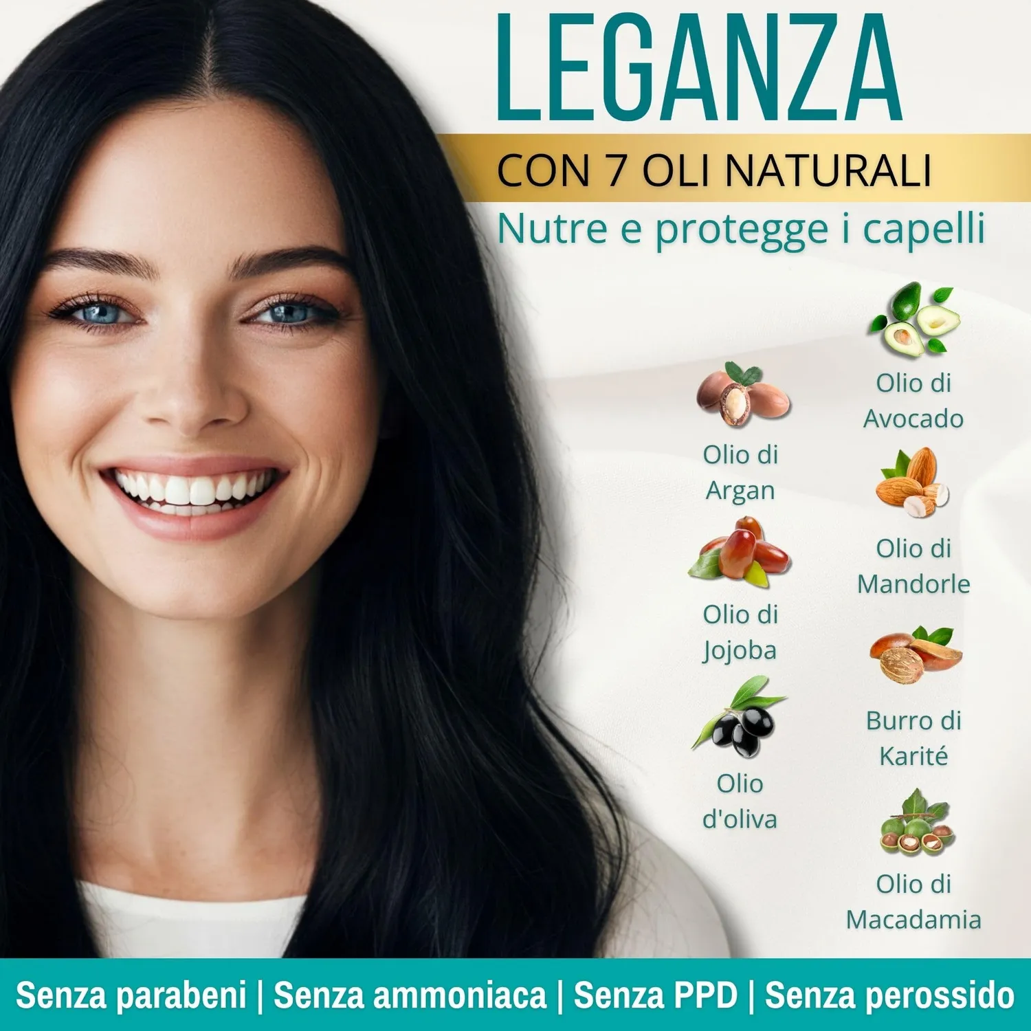 Leganza 20 Tulipano Nero maschera colorante 150 ml nera