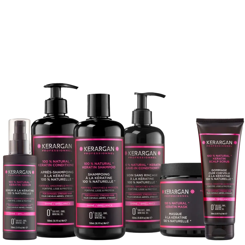 Kerargan Kératine Kit Completo Capelli 2250 ml senza solfati