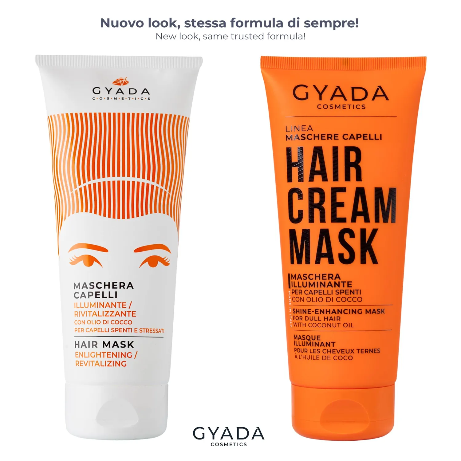 Gyada Cosmetics Maschera Capelli Illuminante 200 ml cocco