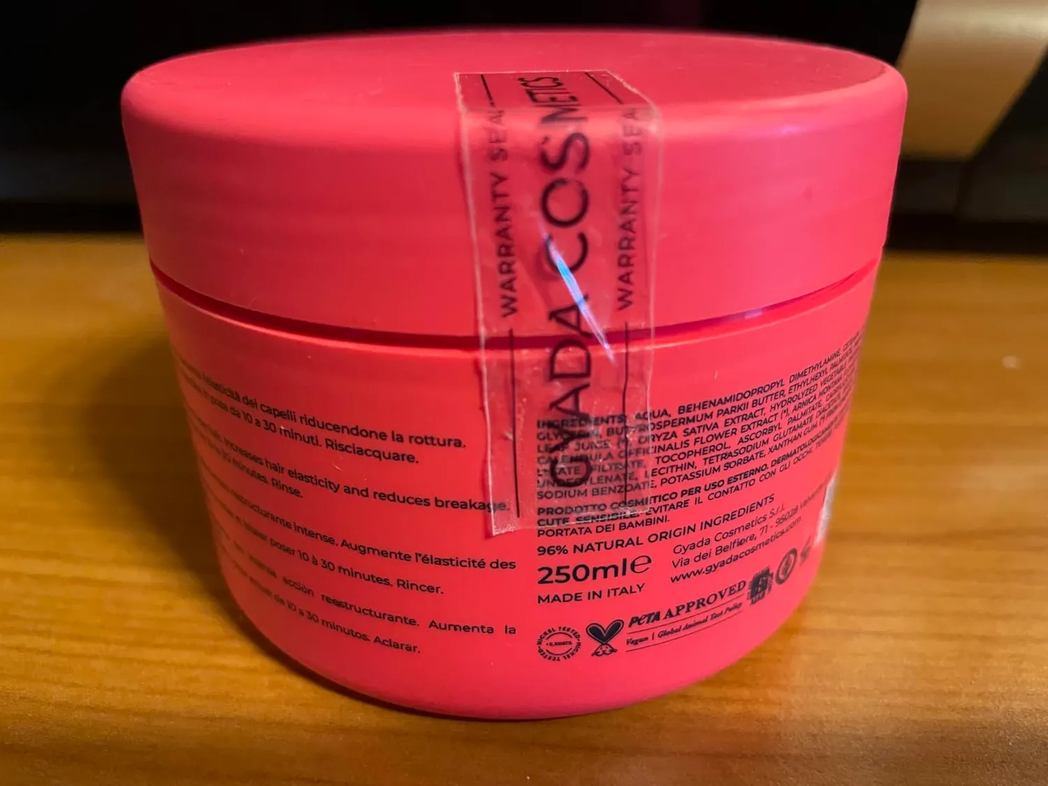 Gyada Modellante Ricci Impacco Capelli 250 ml Proteine Vegetali