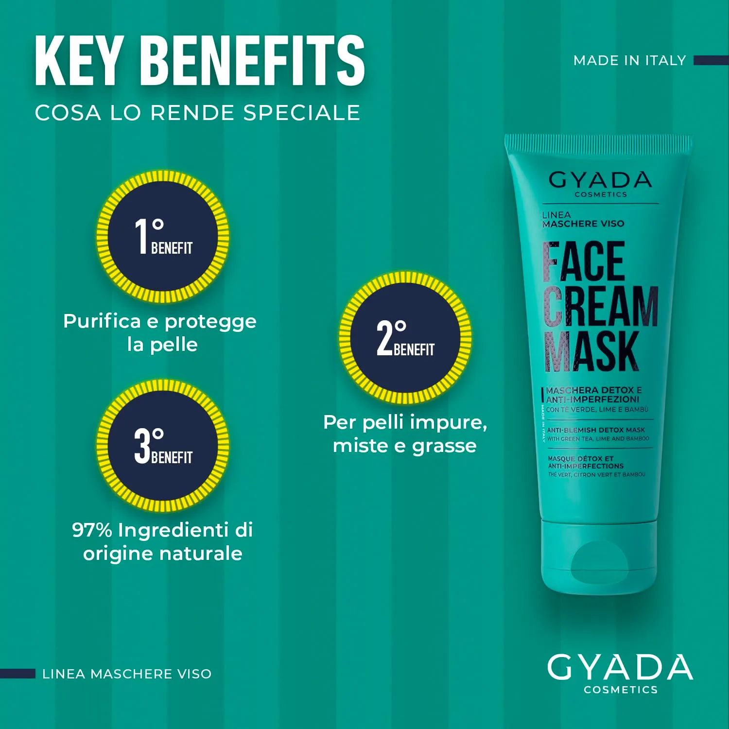 Gyada Re:Purity Skin Maschera viso detox anti-imperfezioni 75 ml