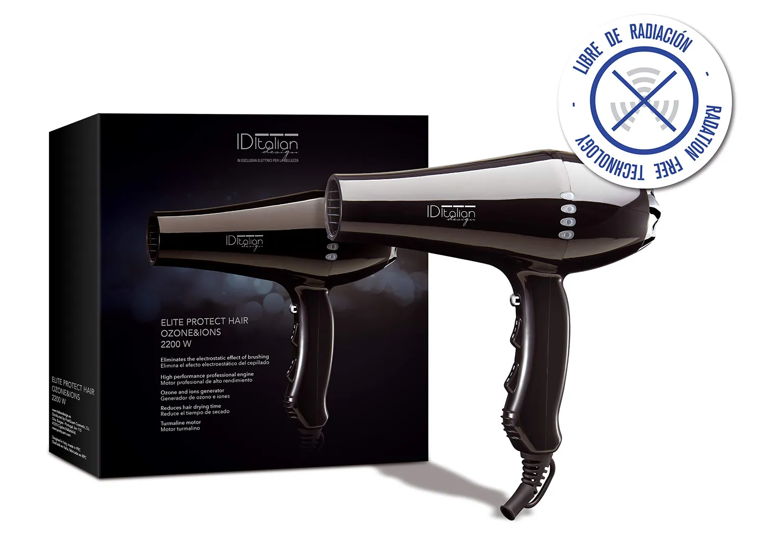 Postquam Elite Protect Asciugacapelli Ionico Ozono 2200W