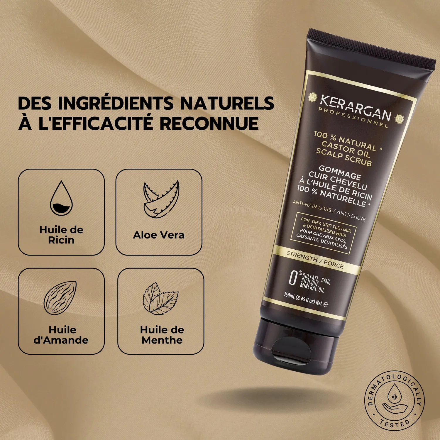 Kerargan Ricin Scrub Cute Olio Ricino Stimolante