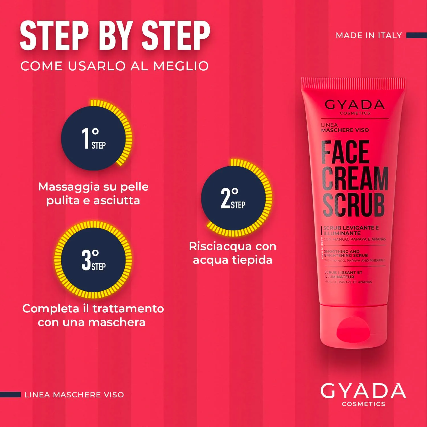 Gyada Daily Skin Routine Scrub Viso Levigante e Illuminante 75 ml