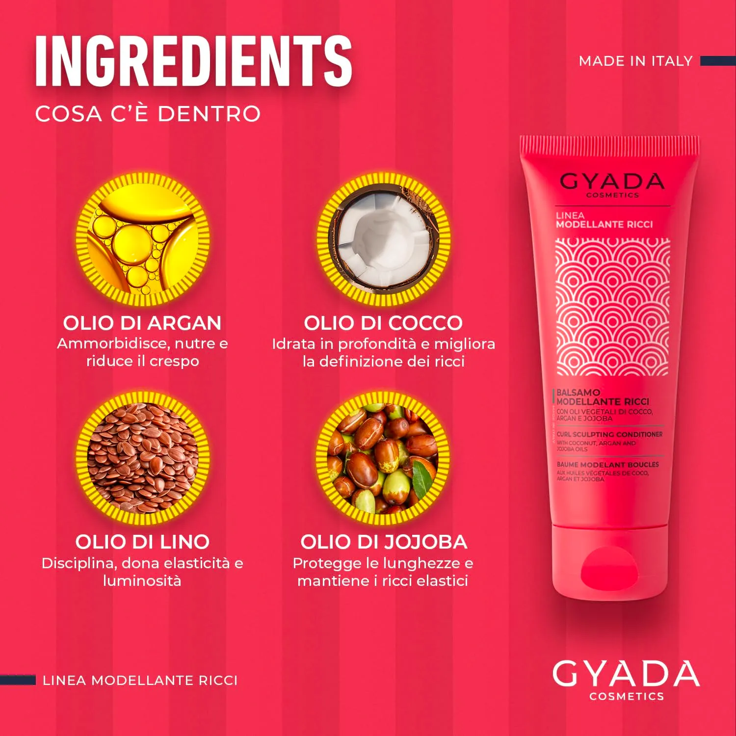 Gyada Cosmetics Balsamo Modellante Capelli Ricci 75 ml Anticrespo