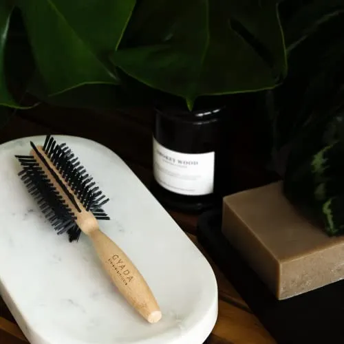 Gyada Cosmetics Spazzola Rotonda Small capelli corti legno antistatica