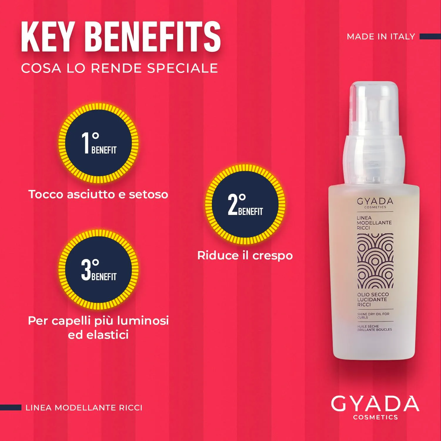 Gyada Modellante Ricci olio secco spray 30 ml anticrespo