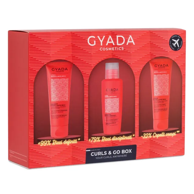 Gyada Curls & Go Box kit capelli ricci 100+75+75 ml definente